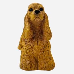 Dog Mate Cocker Spaniel Puppy Figurine 1988 Ceramic 4.5" Vintage UDC Dog Statue
